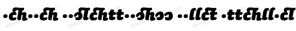 Sauna Ligatures Bold Italic Swash字体转换